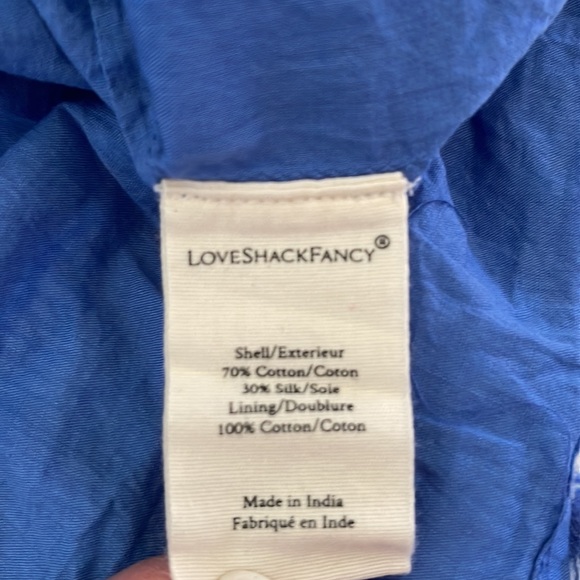 Love shack fancy, Abrialle skirt salty sea size large - Picture 3 of 4